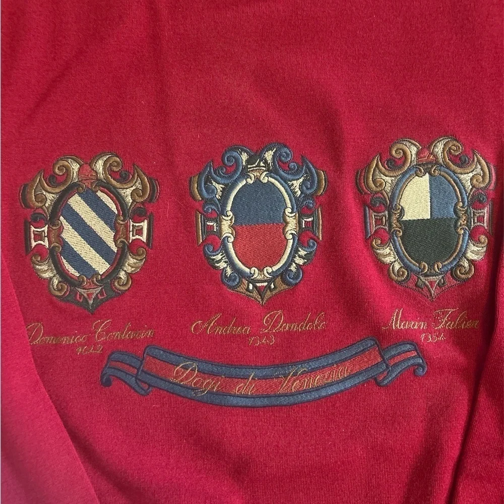 Paul & Shark Red Crewneck Sweater Classic Design
